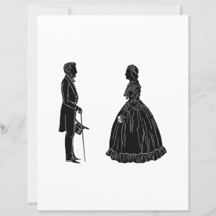 abraham lincoln mary todd lincoln silhouette