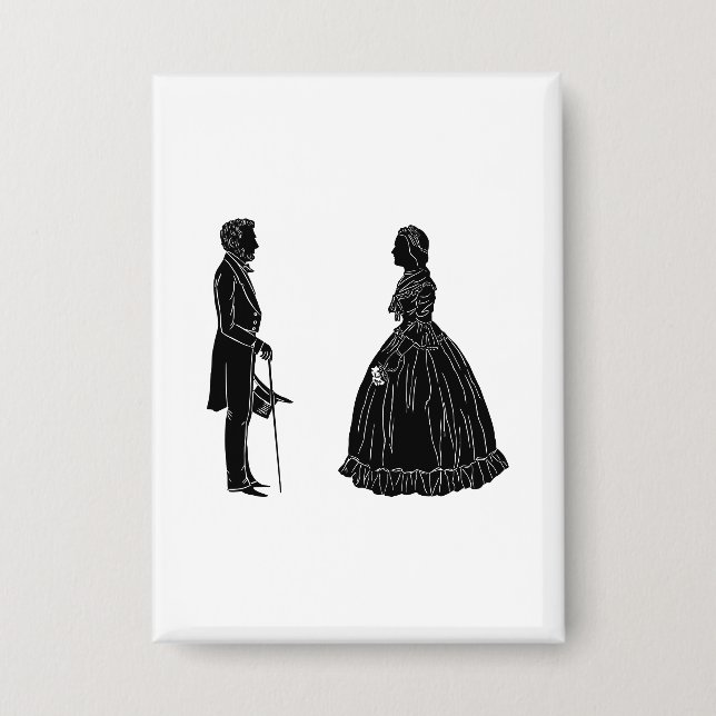 abraham lincoln mary todd lincoln silhouette (Front)