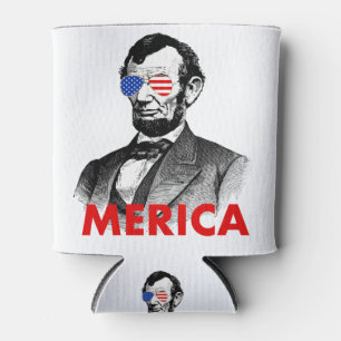 abraham lincoln merica can cooler