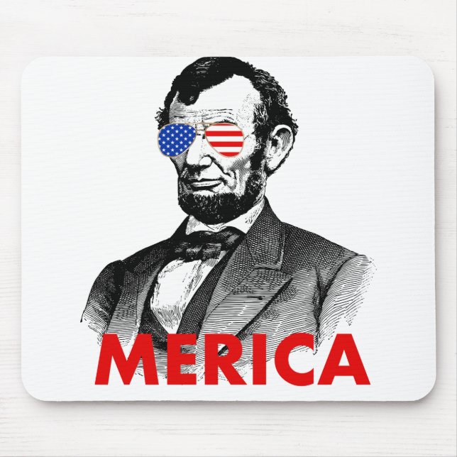 abraham lincoln merica mouse pad (Front)