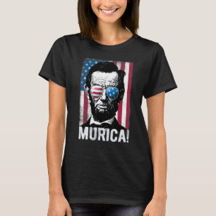 Abraham Lincoln Murica Men Women Vintage American  T-Shirt