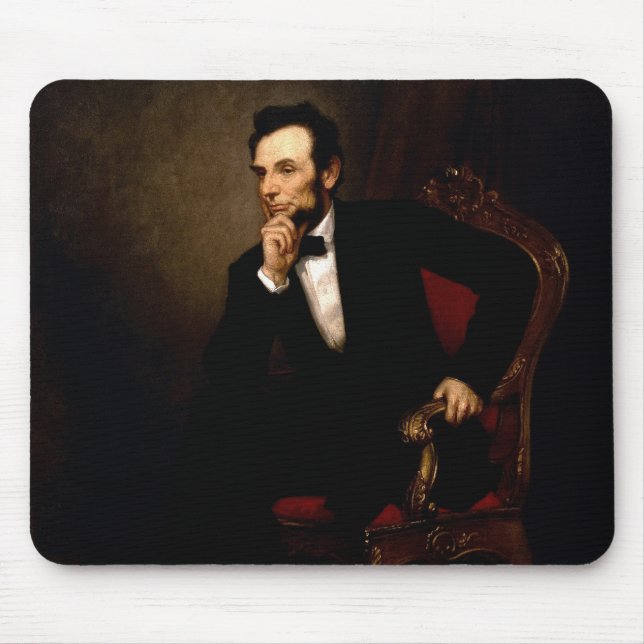 Abraham Lincoln Official White House Portrait Mouse Pad (Front)