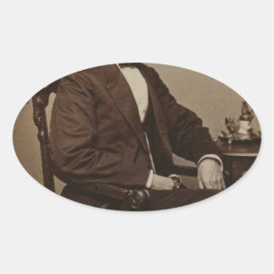 Abraham Lincoln Oval Sticker