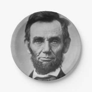 Abraham Lincoln Paper Plate