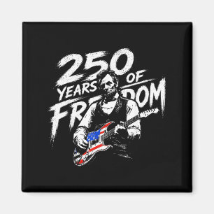 Abraham Lincoln Playing Guitar 4th July 250th Magnet