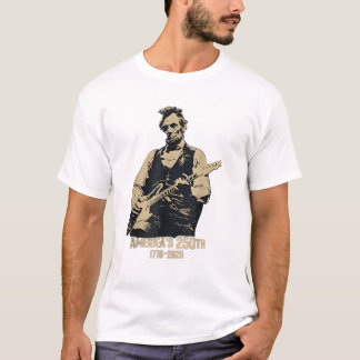 Abraham Lincoln Playing Guitar 4th July 250th T-Shirt