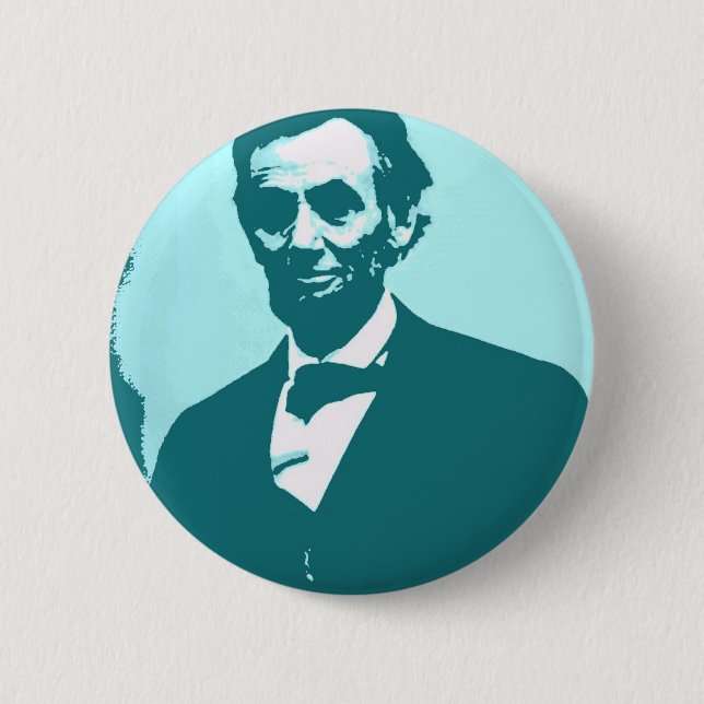 Abraham Lincoln Pop Art 6 Cm Round Badge (Front)