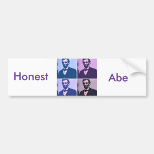 Abraham Lincoln Pop Art Bumper Sticker