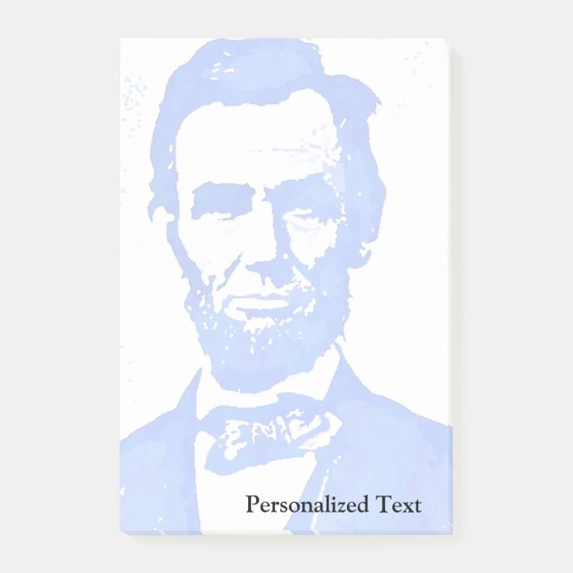 Abraham Lincoln Pop Art Portrait Post-it Notes (Front)