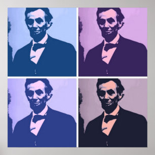 Abraham Lincoln Pop Art Poster