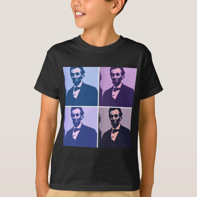 Abraham Lincoln Pop Art T-Shirt (Front)