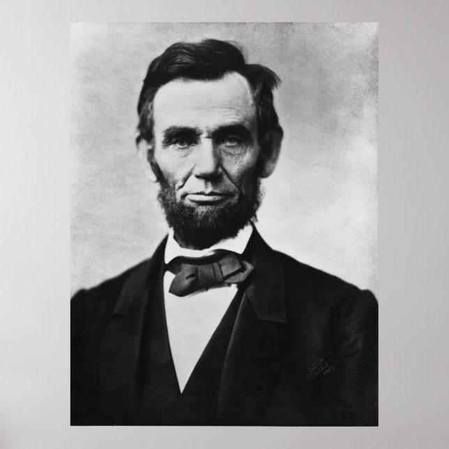 Abraham Lincoln Portrait Poster (Front)