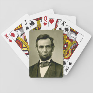 Abraham Lincoln president usa united states americ Playing Cards