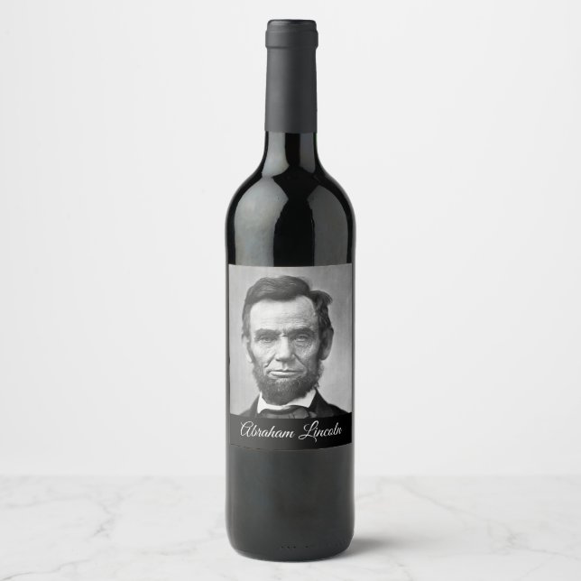 Abraham Lincoln - President Wine Label (Front)