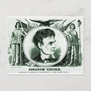 Abraham Lincoln Presidential Candidate Postcard