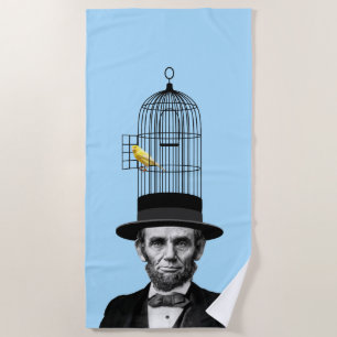 Abraham Lincoln Presidential Fashion Statement Beach Towel
