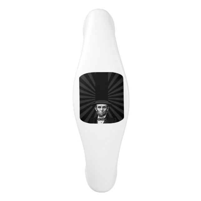Abraham Lincoln Presidential Fashion Statement Ceramic Cabinet Pull (Front)