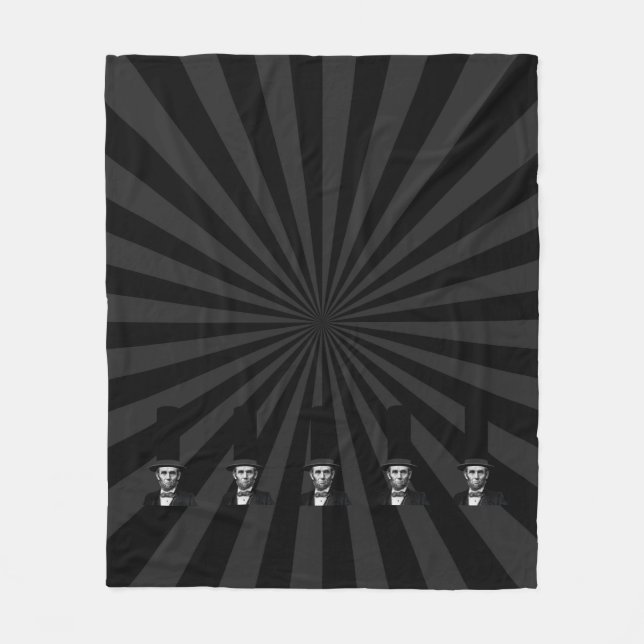 Abraham Lincoln Presidential Fashion Statement Fleece Blanket (Front)