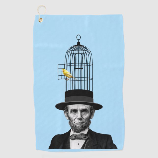 Abraham Lincoln Presidential Fashion Statement Golf Towel (Front)