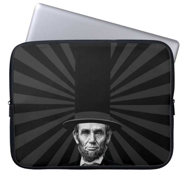 Abraham Lincoln Presidential Fashion Statement Laptop Sleeve (Front)