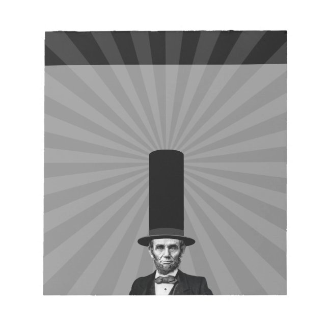 Abraham Lincoln Presidential Fashion Statement Notepad (Front)