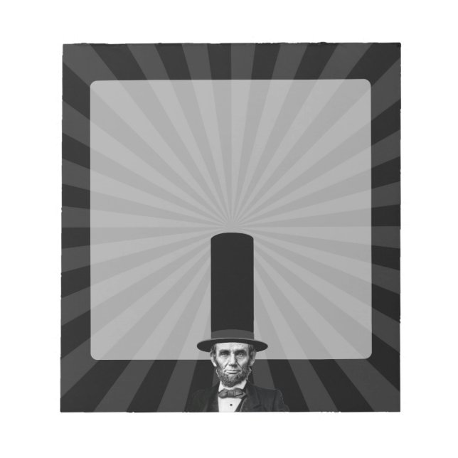 Abraham Lincoln Presidential Fashion Statement Notepad (Front)