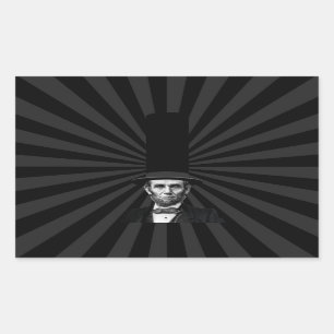 Abraham Lincoln Presidential Fashion Statement Rectangular Sticker