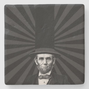 Abraham Lincoln Presidential Fashion Statement Stone Coaster