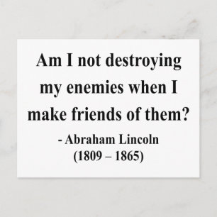 Abraham Lincoln Quote 12a Postcard