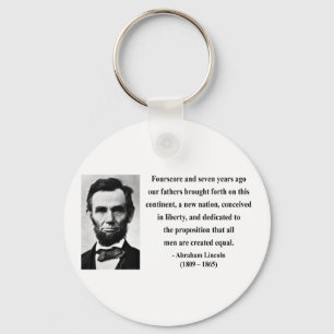 Abraham Lincoln Quote 5b Key Ring