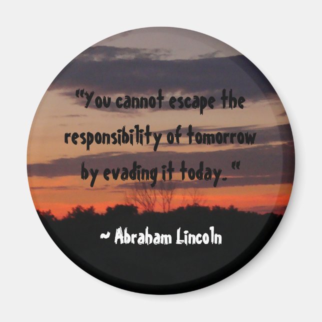 Abraham Lincoln Quote Magnet (Front)