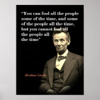 Abraham Lincoln Quote On Fooling People