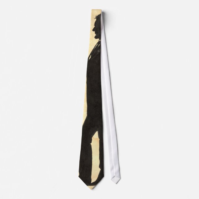 Abraham Lincoln Silhouette 1860 Tie (Front)