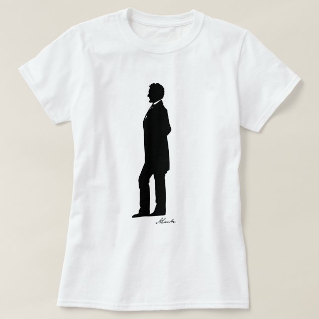Abraham Lincoln Silhouette T-Shirt (Design Front)