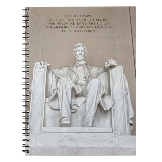 Abraham Lincoln Statue Notebook (Front)
