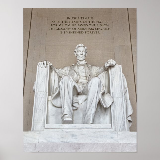 Abraham Lincoln Statue Poster (Front)