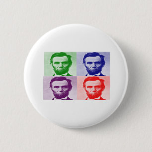 Abraham Lincoln T-Shirts & Gifts 6 Cm Round Badge