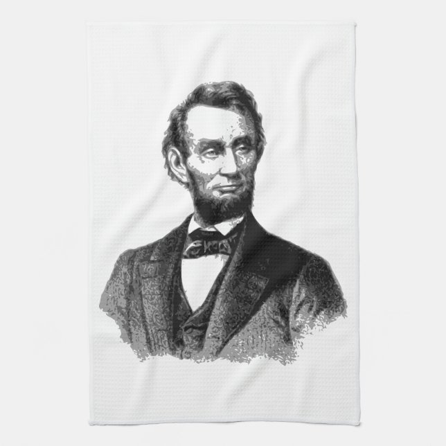 Abraham Lincoln Tea Towel (Vertical)