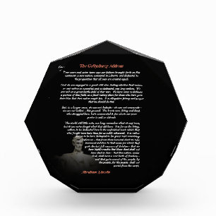 Abraham Lincoln - The Gettysburg Address Photo Block