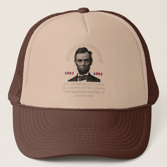 Abraham Lincoln Trucker Hat (Front)