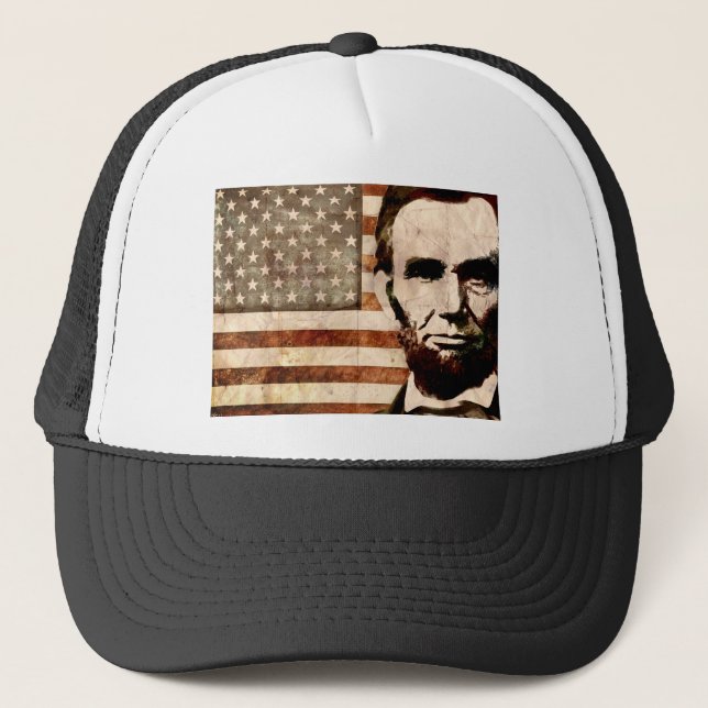Abraham Lincoln Trucker Hat (Front)