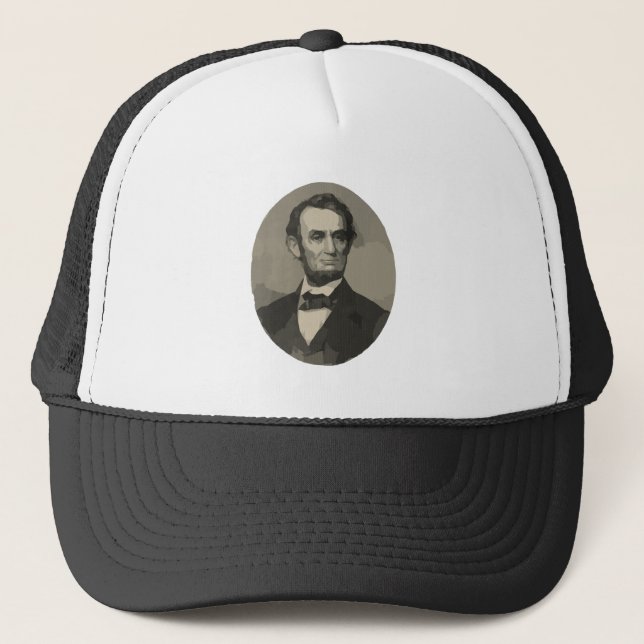 abraham lincoln trucker hat (Front)