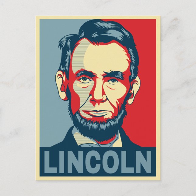 Abraham Lincoln USA President Hope Style Postcard (Front)