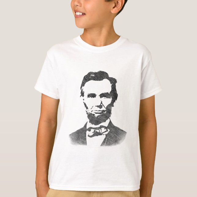 Abraham Lincoln Vintage Portrait T-Shirt (Front)