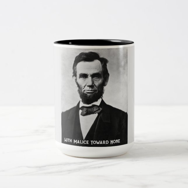 Abraham Lincoln - With Malice Towards None Mug (Center)