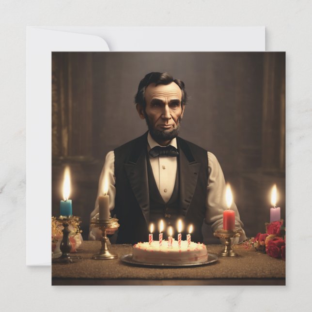 abraham lincolns birthday invitation (Front)
