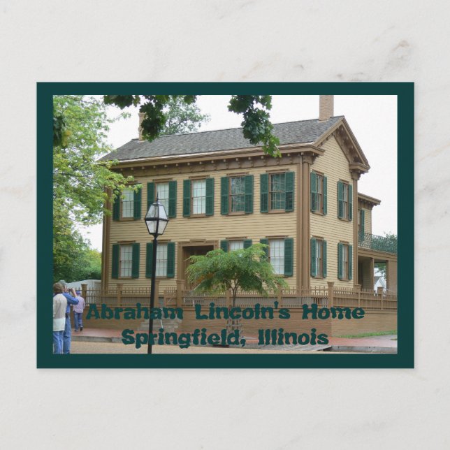 Abraham Lincoln's HomeSpringfi... Postcard (Front)