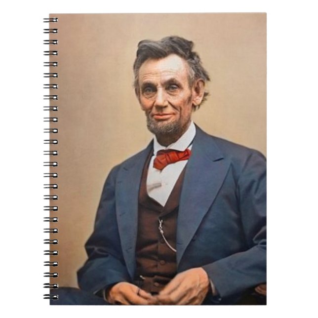 Abraham Lincolon Spiral Notebook (Front)