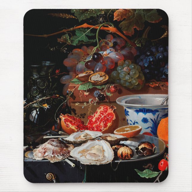 Abraham Mignon Fruits and oysters Mouse Pad (Front)