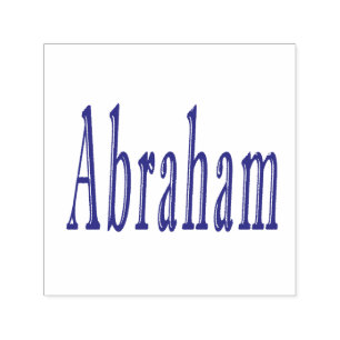 Abraham, Name, Logo, Self-inking Stamp